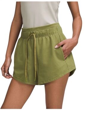 LULULEMON Inner Glow High-Rise Short 3” Bronze Green Size 6
